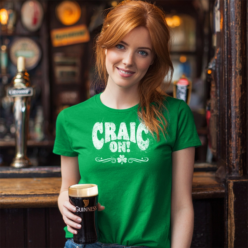 Craic On! White Grunge