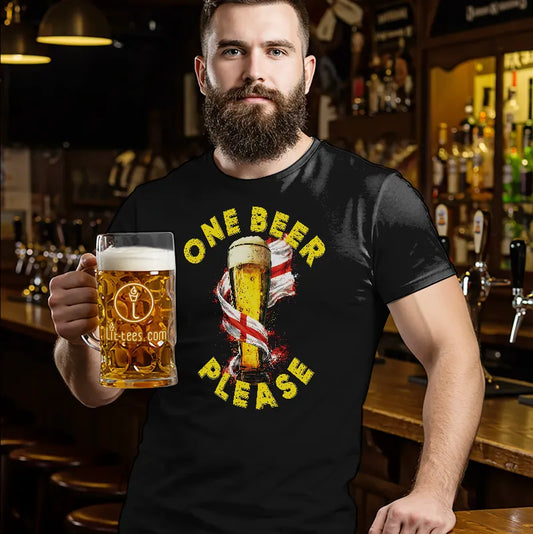 One beer, please! English Flag