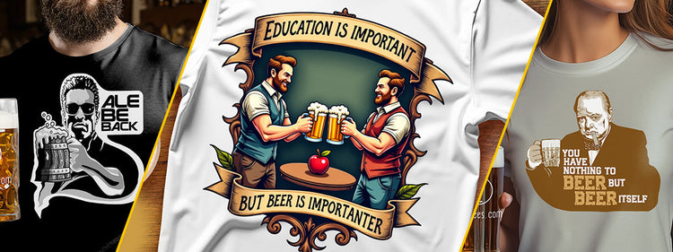 Brilliantly boozy beer themed T Shirts