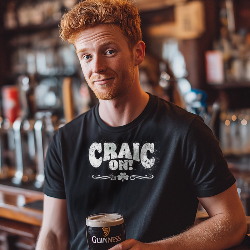 Craic On! White Grunge