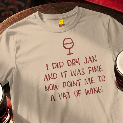 I did Dry January Wine Quatrain
