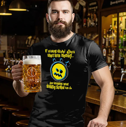 Smiley Drinking Alcohol Short Term Memory