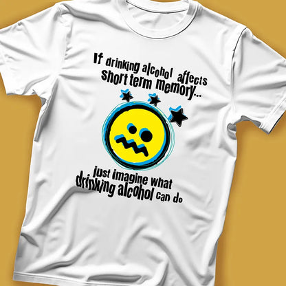 Smiley Drinking Alcohol Short Term Memory